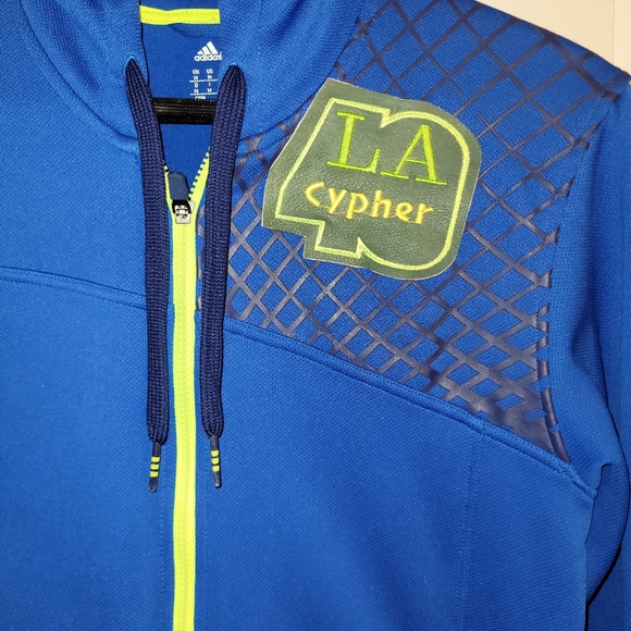 LA Cypher Hoodie Addidas Mens Medium Activewear - Picture 2 of 10